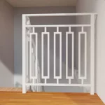 Barandilla para escalera color blanco tramo recto cerca