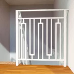 Barandilla para escalera color blanco tramo recto cerca