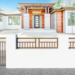 valla decorativa en tubos de hierro