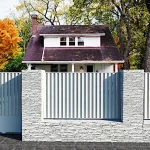 valla decorativa en metal color blanco