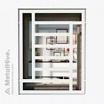 Imagen de nuestras Rejas Rústicas para Ventanas en un sofisticado color blanco por Cerrajería MetalHive