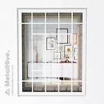 Rejas de hierro para ventanas en color blanco de Cerrajería MetalHive
