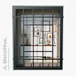 Reja de hierro para ventana en color negro de Cerrajería MetalHive