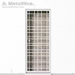 Rejas modernas para casas en color blanco modelo Fredfer de Cerrajería MetalHive