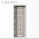 Imagen de la Reja para Puerta Exterior en color blanco Pale de MetalHive
