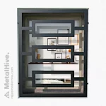 Rejas para ventanas sin obra, acabado en color negro de Cerrajería MetalHive