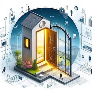 Imagen destacada de la entrada del blog sobre cómo las rejas para puertas de MetalHive elevan la seguridad del hogar