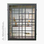 Reja Sencilla para Ventana Modelo Fredfer en color negro Modelo Fredfer de MetalHive
